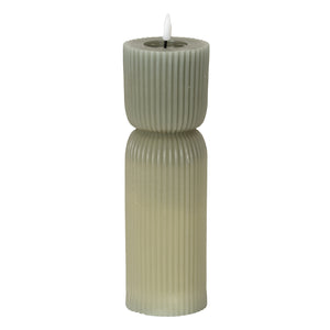 Luxe Collection Natural Glow Carved LED Candle_2174