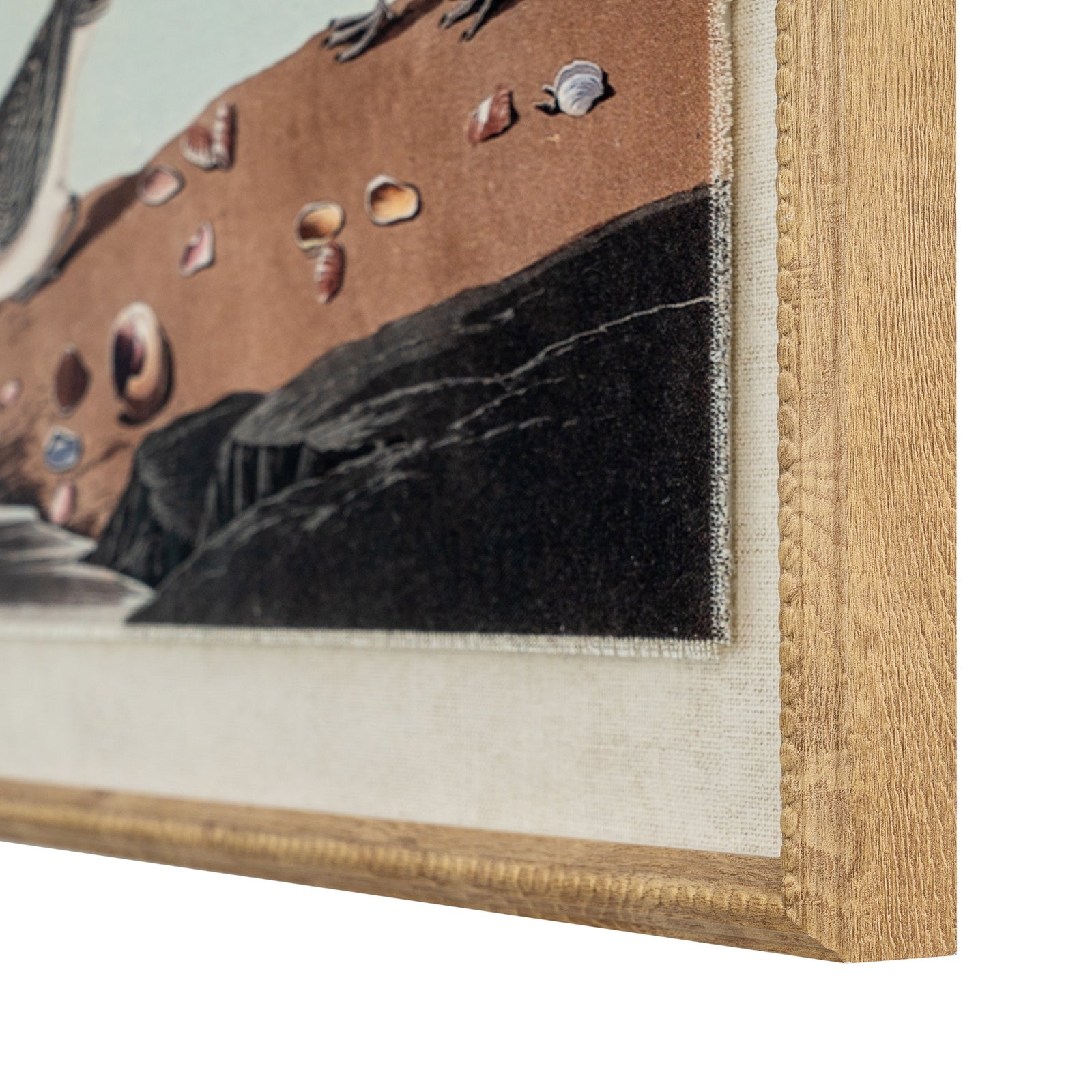 Flora & Fauna Collection Stints On Linen In Beaded Frame_3816