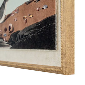 Flora & Fauna Collection Stints On Linen In Beaded Frame_3816