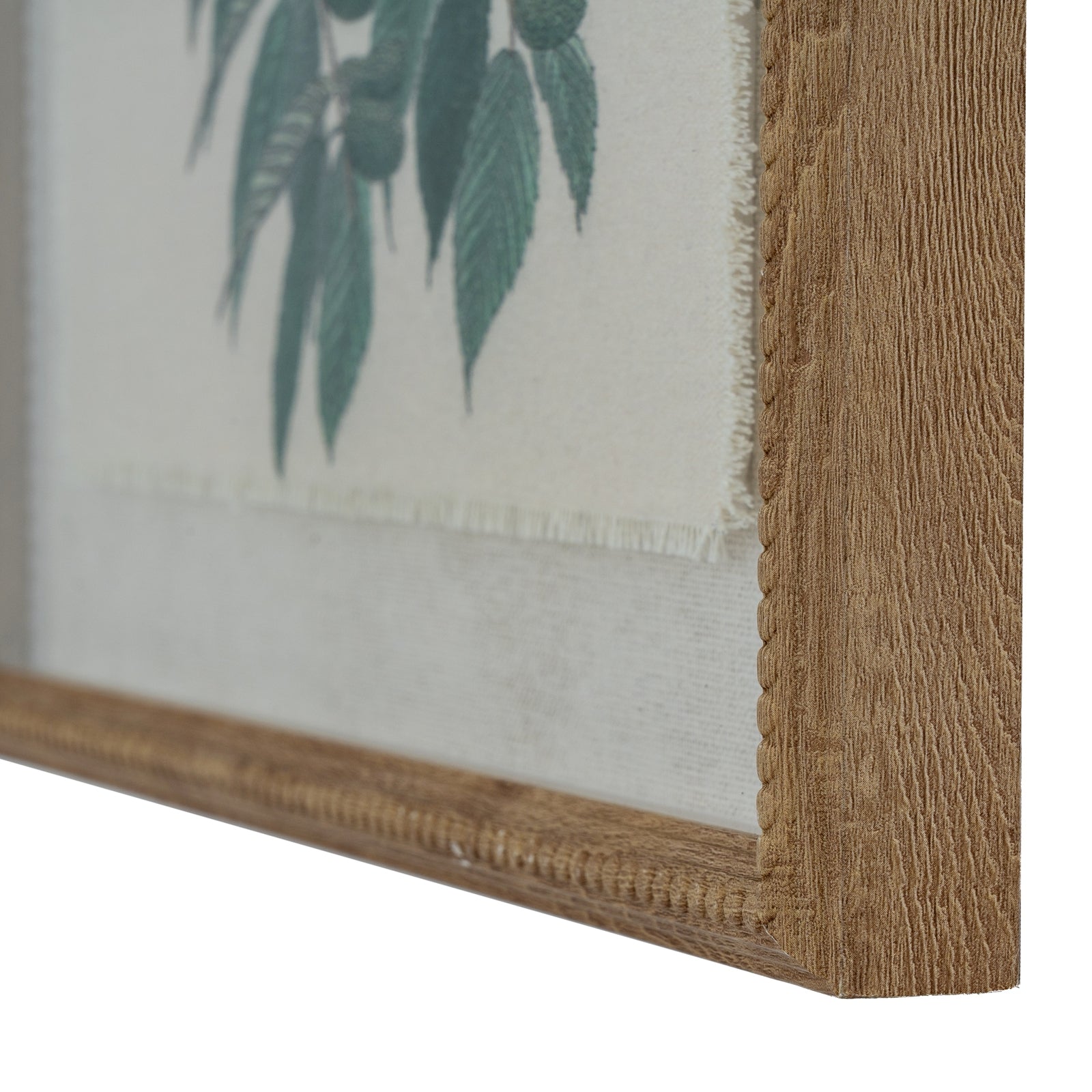 Flora & Fauna Collection Warblers On Linen In Beaded Frame_3820