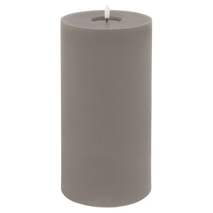 Luxe Collection Melt Effect 3x4 Grey LED Wax Candle_2156