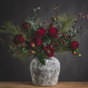 Aged Stone Ceramic Vase_1194