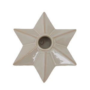 Alora Ceramic Angled Star Candle Holder_1203
