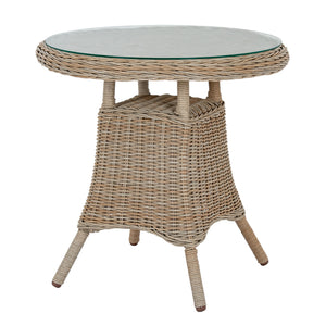 Amalfi Collection Outdoor Bistro Table With Wood Top_23