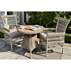 Amalfi Collection Outdoor Bistro Table With Wood Top_22