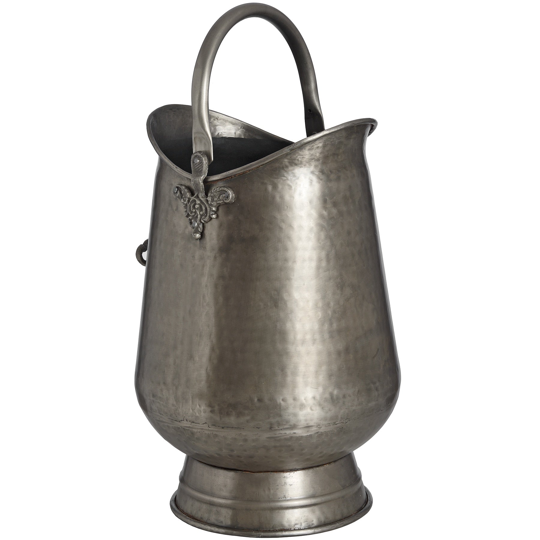 Antique Pewter Coal Bucket_4249