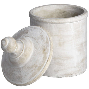 Antique White Cannister_1844