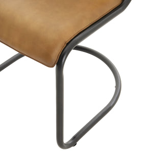 Billy Leather Curved Dining Chair_134