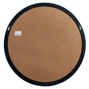 Black Wood Round Window Mirror_4122