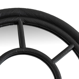 Black Wood Tall Arched Window Mirror_4125