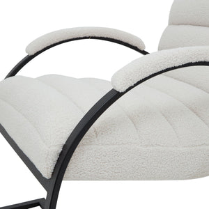 Boucle Ribbed Ark Chair_159