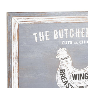 Butchers Cuts Chicken Wall Plaque_1471