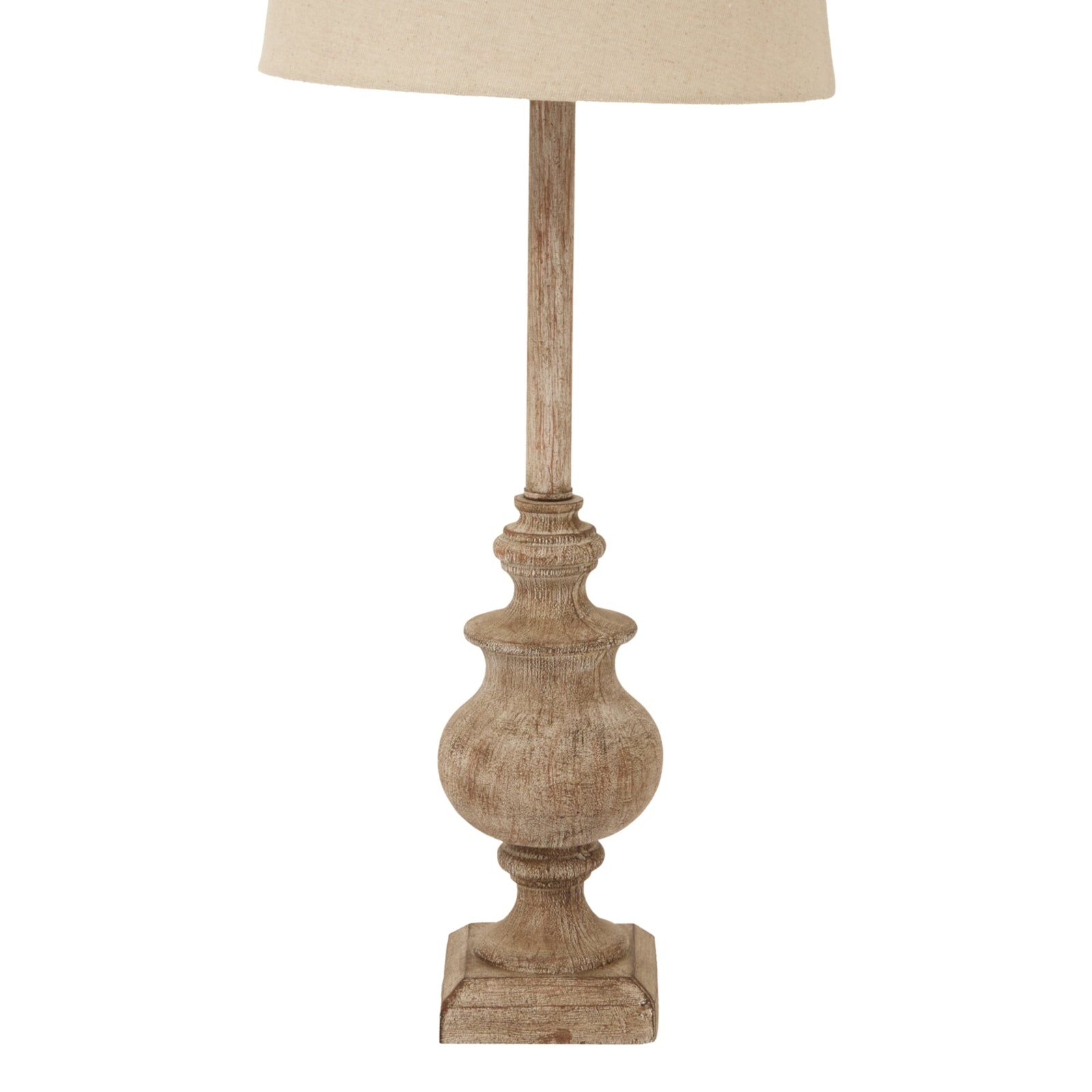 Chiaro Candlestick Table Lamp With Linen Shade_752