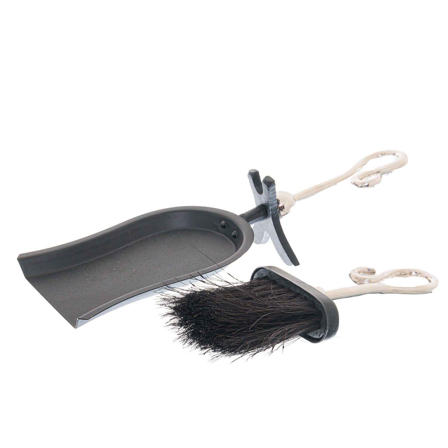 Chrome Crook Handled Hearth Tidy_4300