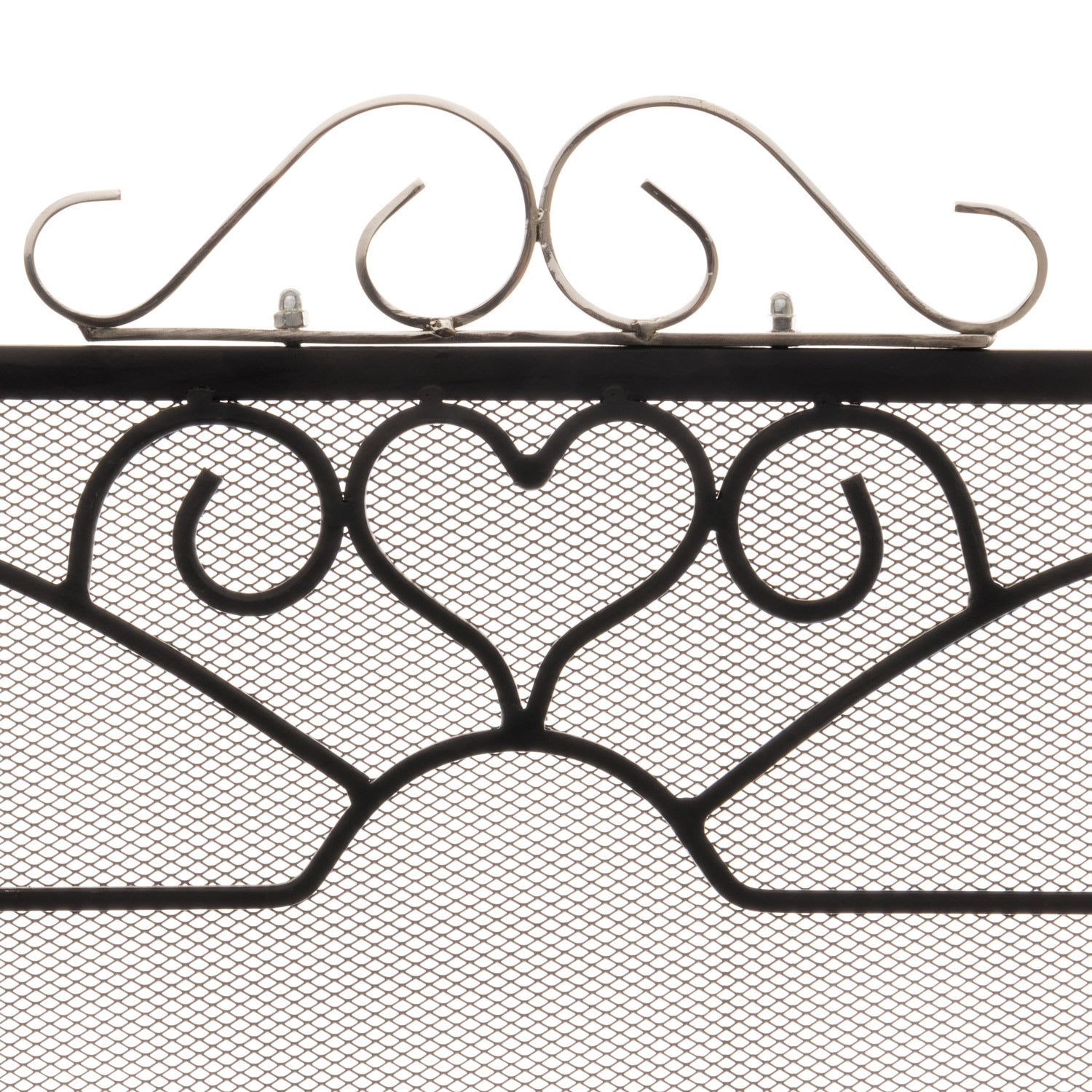 Chrome Topped Three Fold Fire Screen_4305