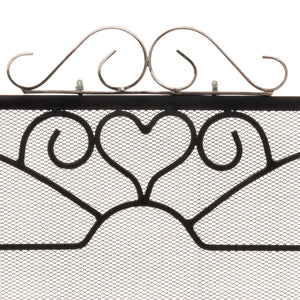 Chrome Topped Three Fold Fire Screen_4305