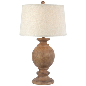 Clarion Table Lamp With Edged Linen Shade_755