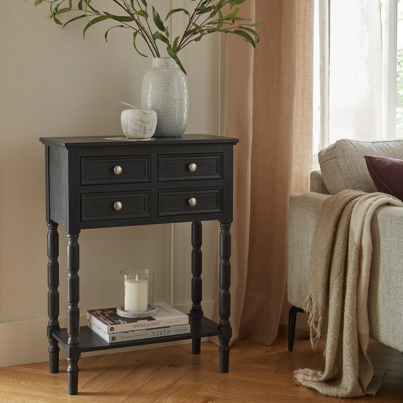 Contour Collection 4 Drawer Side Table_247