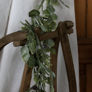 Frosted Pine And Eucalyptus Garland_4838
