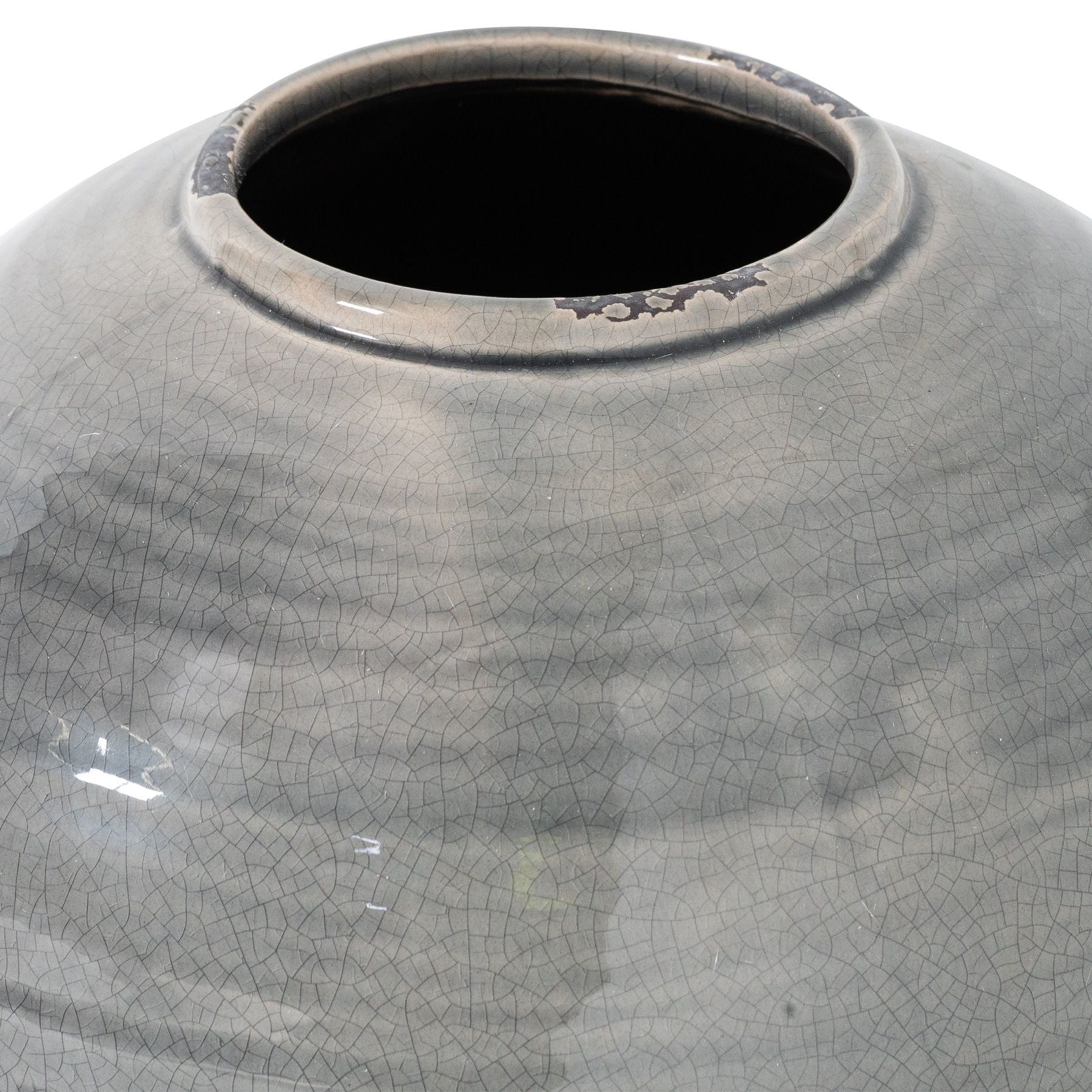 Garda Grey Glazed Tiber Vase_1760