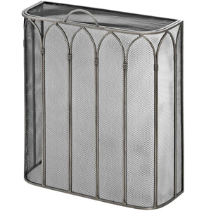 Gothic Antique Pewter Firescreen_4311