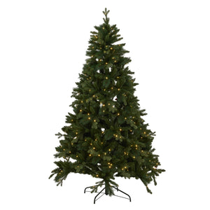 Green Forest Fir Pre-Lit 400L Led Christmas Tree_805