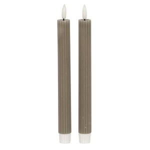 Luxe Collection Natural Glow Ribbed Taper Candles_2348