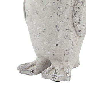 Grey Stone Effect Penguin Statue_3197
