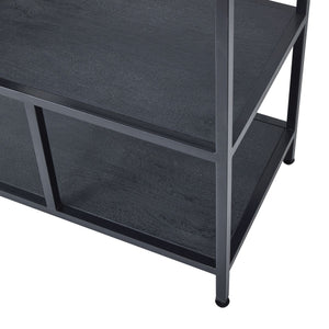 Large Black Multi Shelf Unit_336