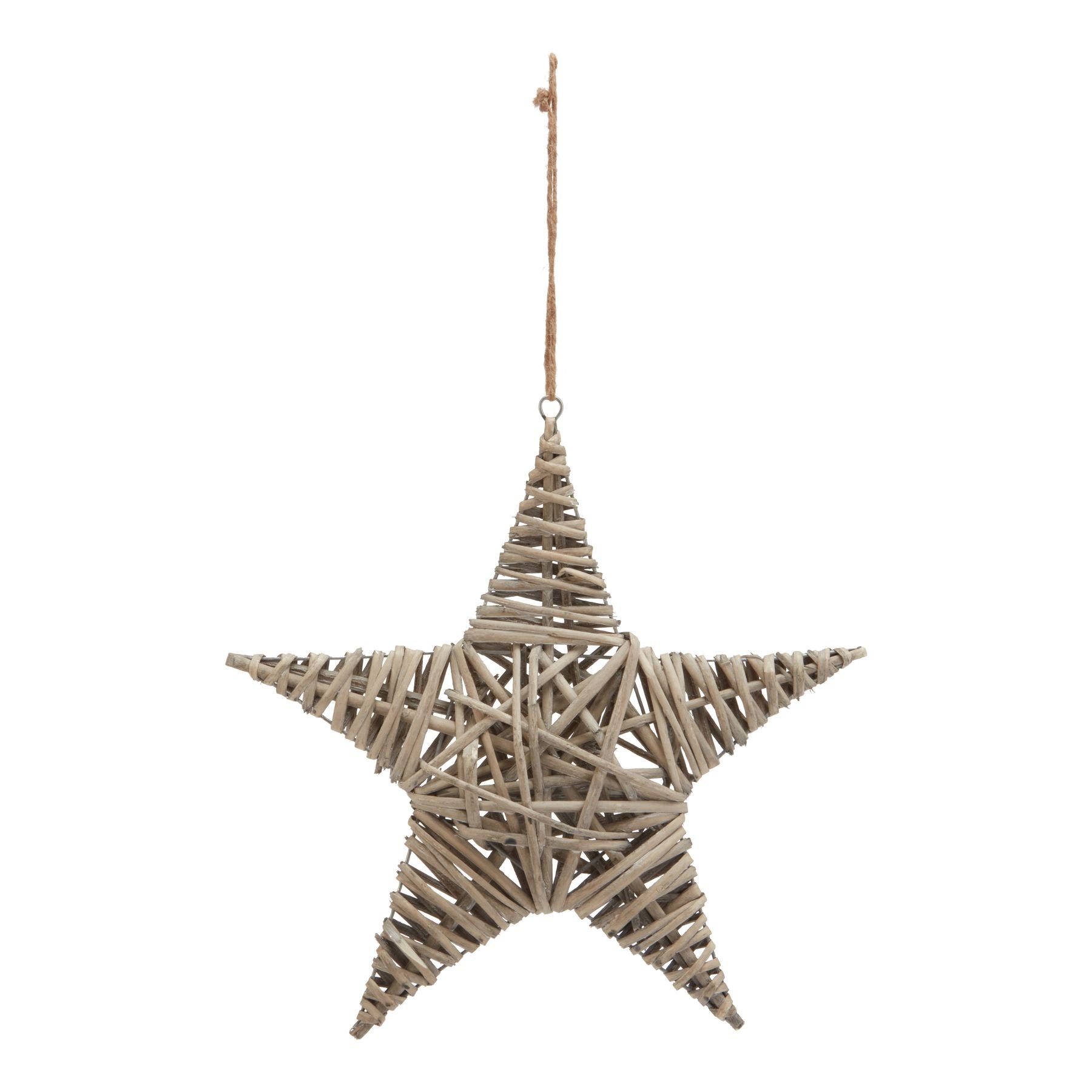 The Noel Collection Large Wicker Star Decoration_3421