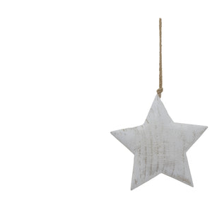 Whitewashed Rustic Hanging Star_2064