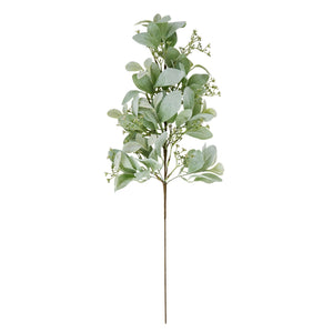 Large Winter Sprig With Lambs Ear And Wax Flower_5179