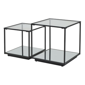 Lennox Black Framed Set Of 2 Side Tables_347