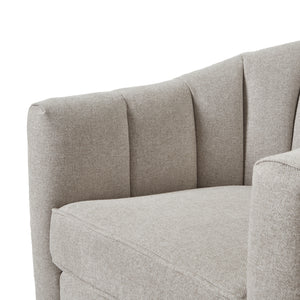 Lily Swivel Chair In Oatmeal Twill_357