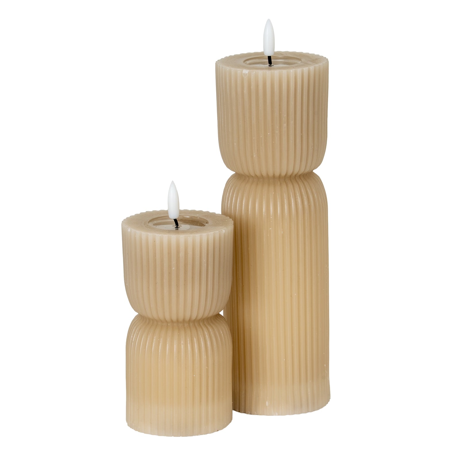 Luxe Collection Natural Glow Carved LED Candle_2224