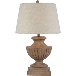 Marbelle Table Lamp With Edged Linen Shade_929