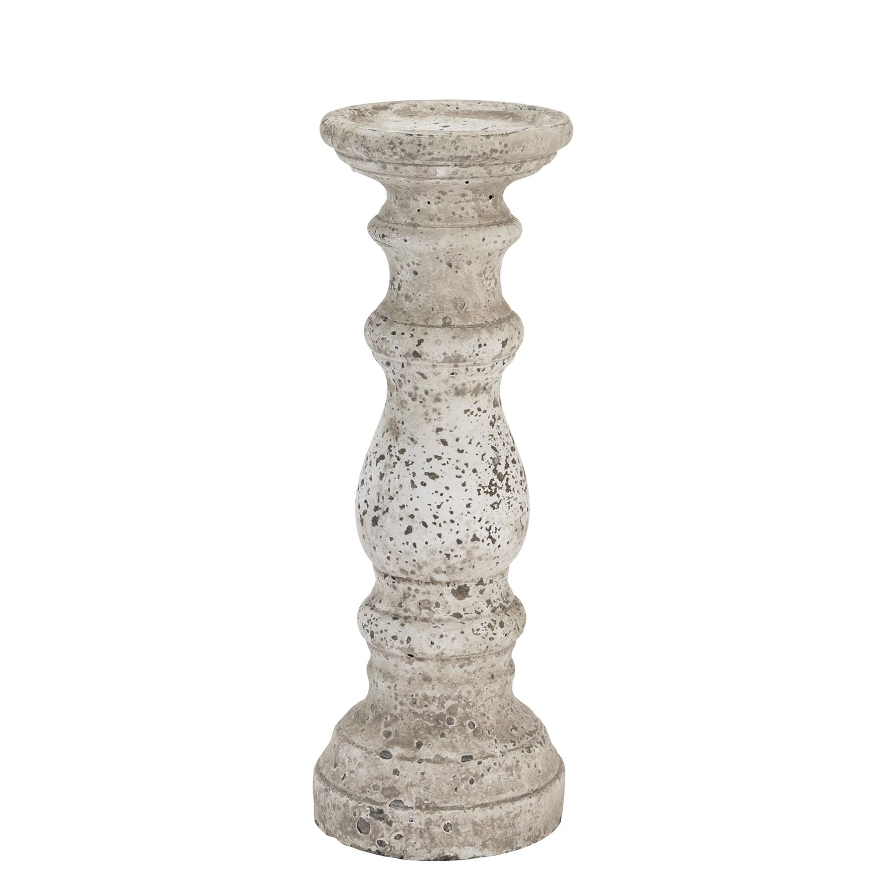 Stone Ceramic Column Candle Holder_3342