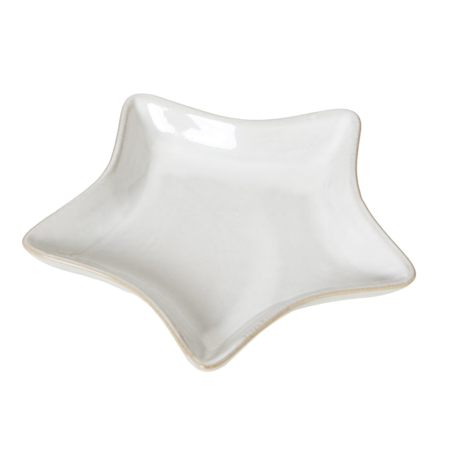 White Ceramic Star Dish_2604