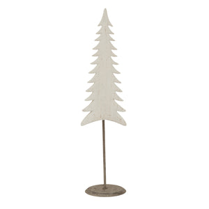 Whitewashed Tall Tree On Stand_2607