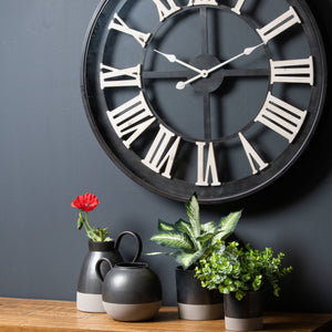 Metallic Grey Ceramic Planter_2628