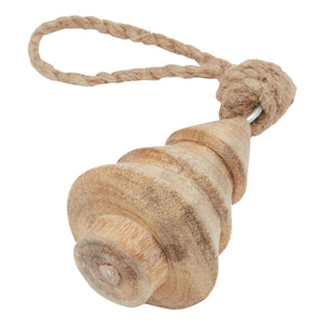 Natural Hand Turned Wooden Tree Bauble_2659