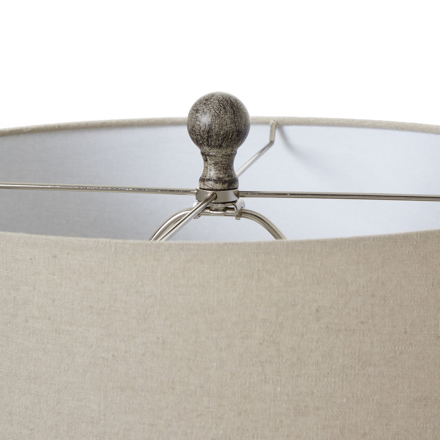 Ochre Carved Textured Table Lamp With Linen Shade_981