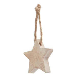 Pack Of 90 Wooden Star Hanging Decorations_2786