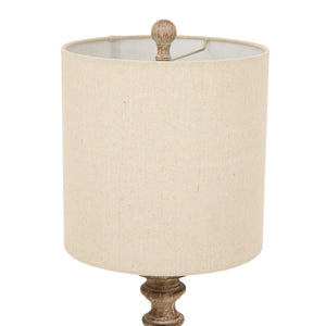 Pallido Candlestick Table Lamp With Linen Shade_995