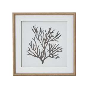 Reef Coral Art Mounted In Beaded Frame_3873