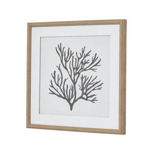 Reef Coral Art Mounted In Beaded Frame_3874