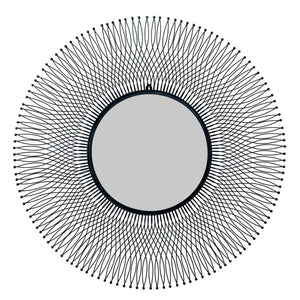 Rio Black Large Wire Mirror_4173