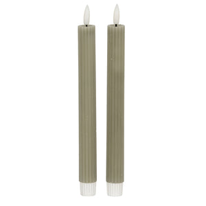 Luxe Collection Natural Glow Ribbed Taper Candles_2370