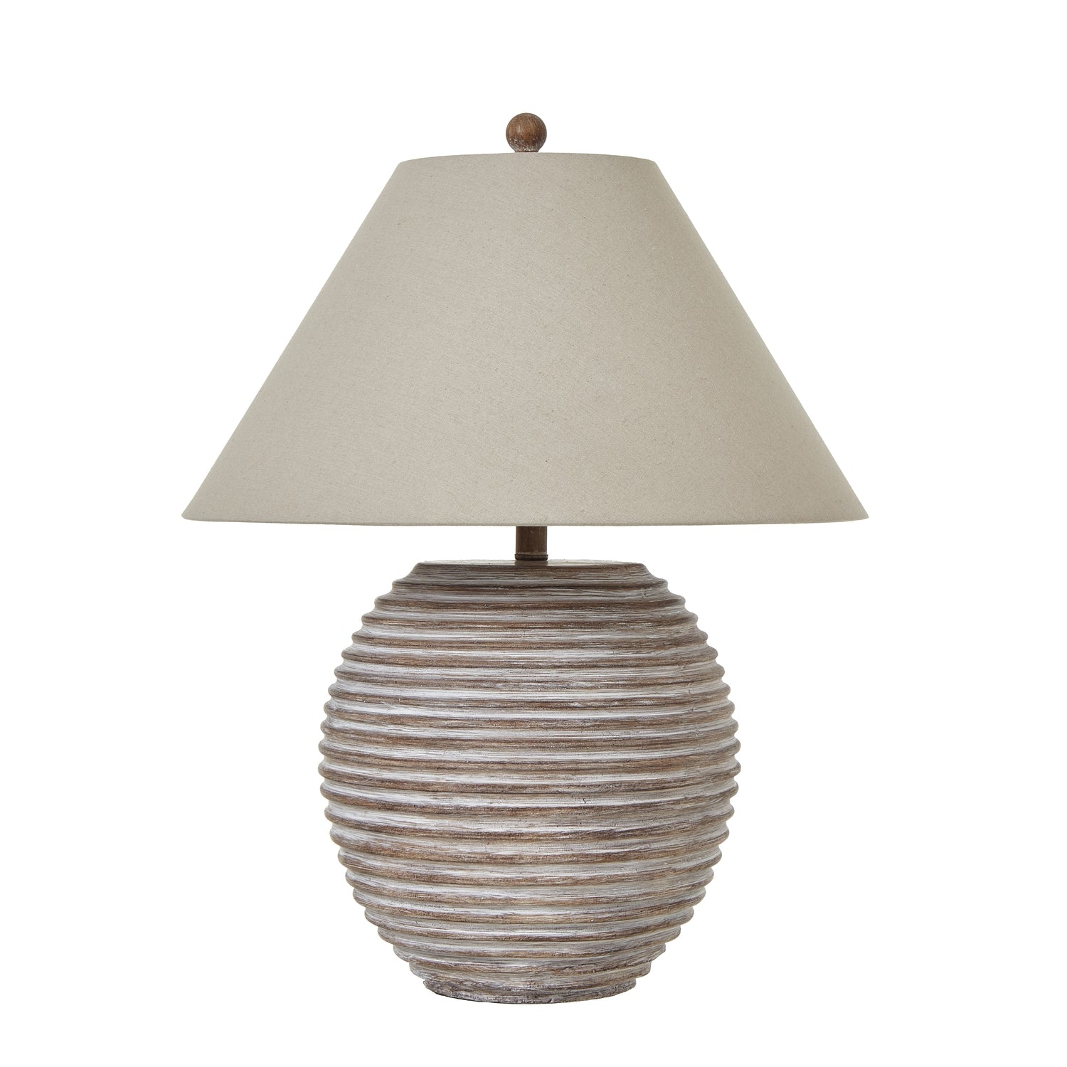 Saturn Table Lamp With Linen Shade_1021