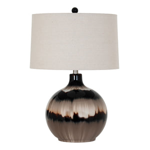 Sepia Shadows Table Lamp With Linen Shade_1027